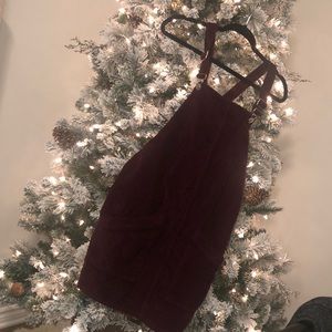 Topshop corduroy overall dress.